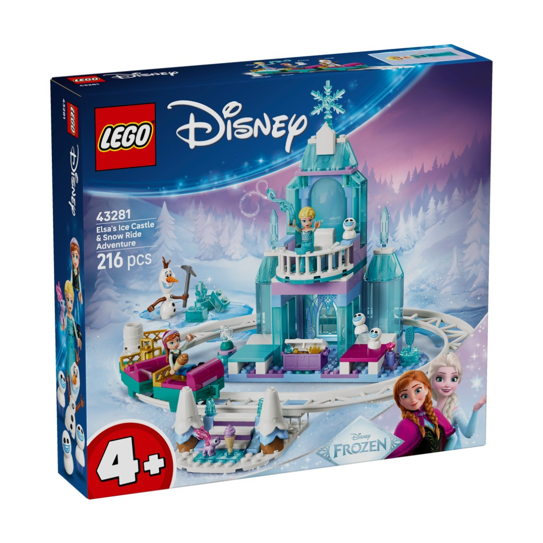 LEGO Disney Elsa’s Ice Castle & Snow Ride Adventure 43281