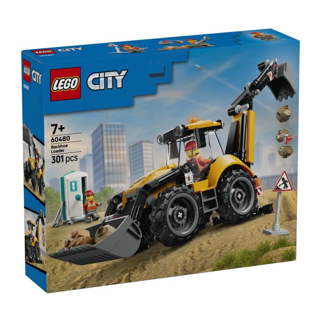 LEGO City Yellow Backhoe Loader 60480