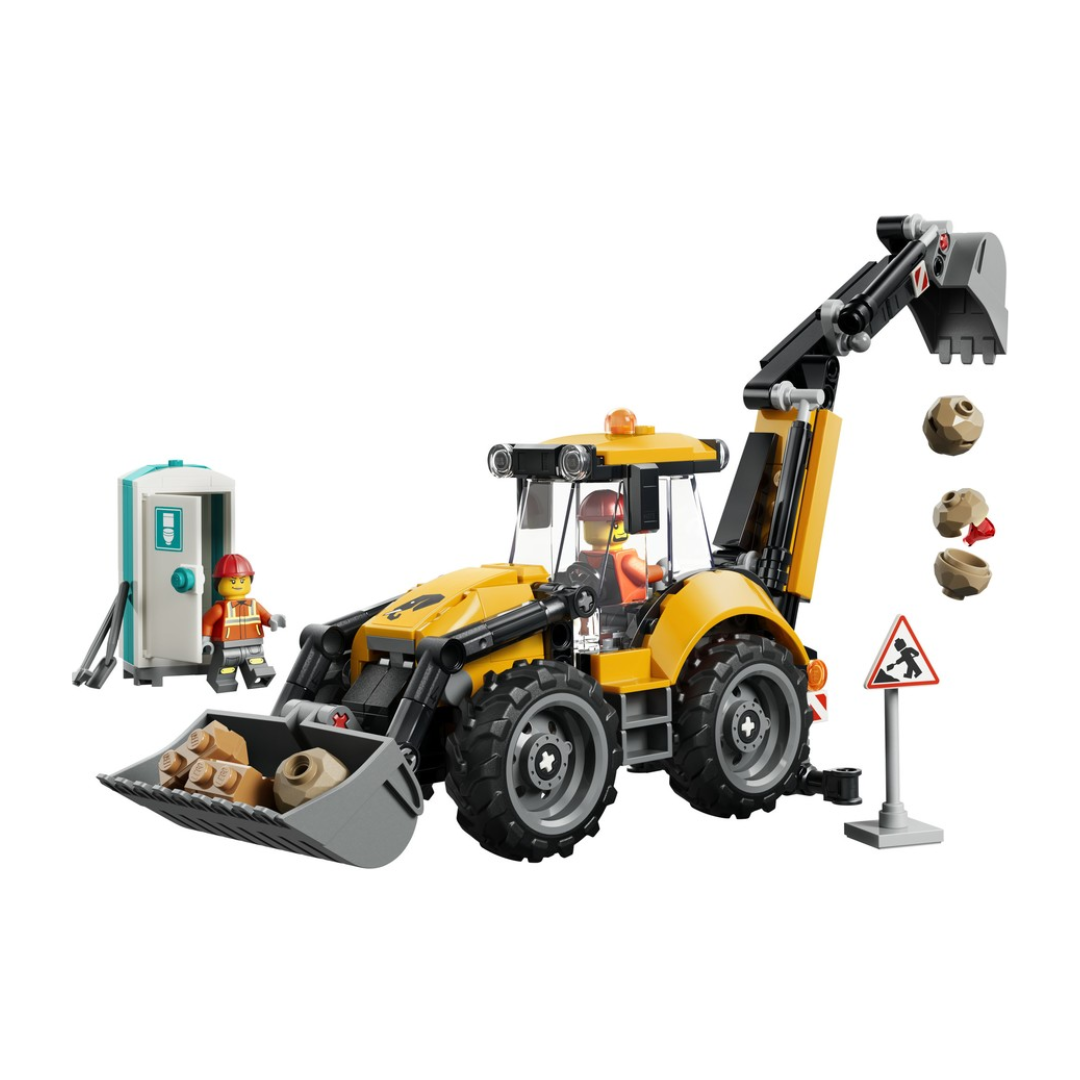 LEGO City Yellow Backhoe Loader 60480