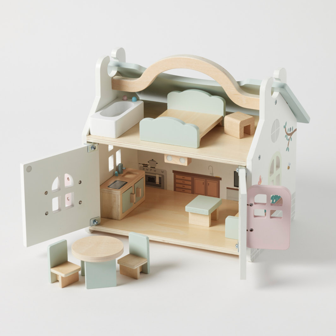 Zookabee - Wooden Doll House with Furniture