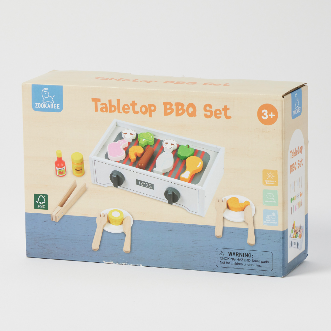 Zookabee - Wooden Tabletop BBQ Set