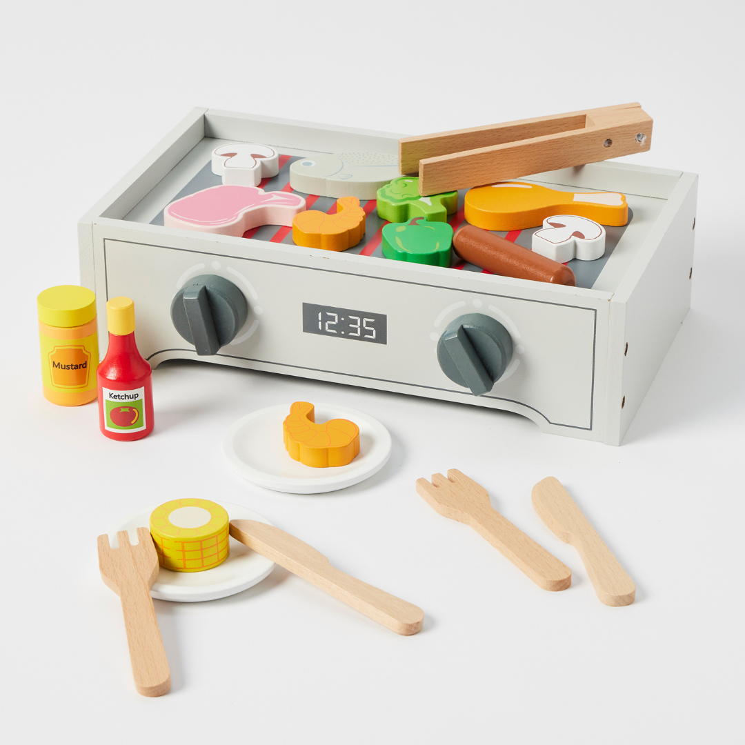 Zookabee - Wooden Tabletop BBQ Set