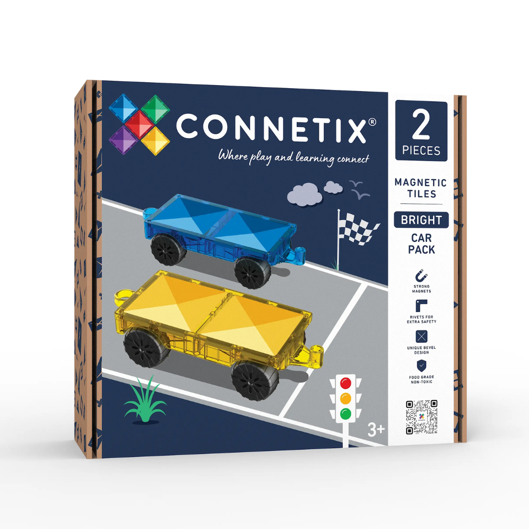 Connetix Tiles 2 Piece Bright Car Pack