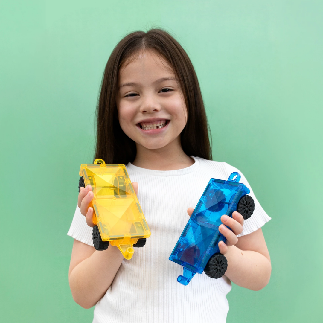Connetix Tiles 2 Piece Bright Car Pack