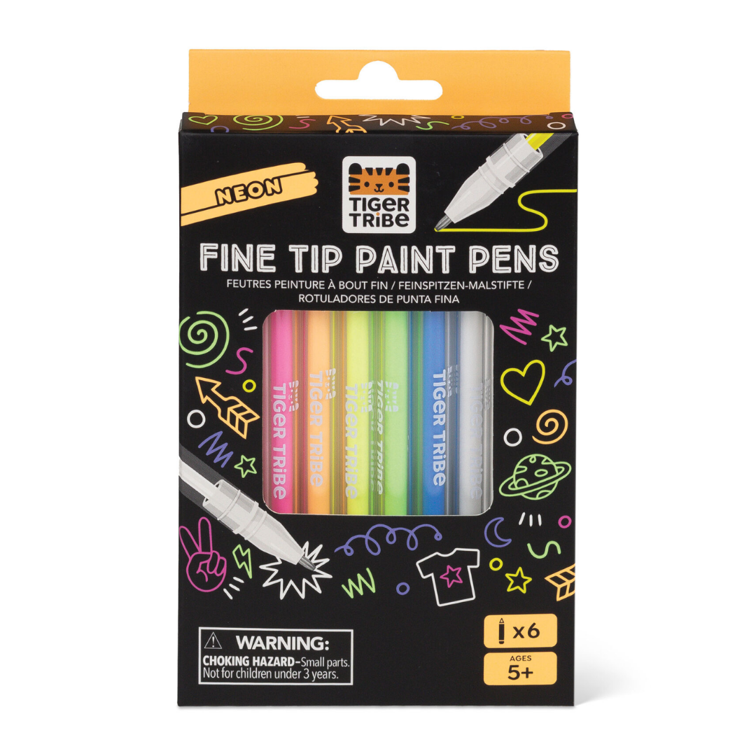 Tiger Tribe - Neon Fine Tip Paint Pens