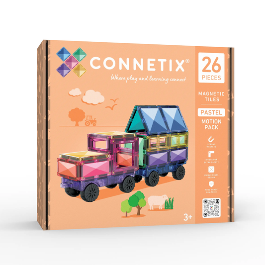 Connetix Tiles 26 Piece Pastel Motion Pack