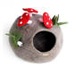Tara Treasures - Toadstool Cat Cave with Mouse Toy