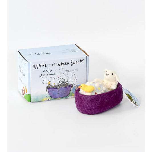 Tara Treasures - Where Is The Green Sheep? Bath Sheep Play Set