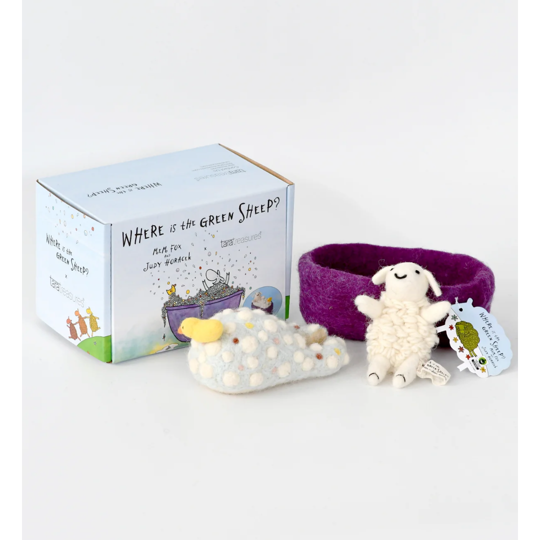 Tara Treasures - Where Is The Green Sheep? Bath Sheep Play Set