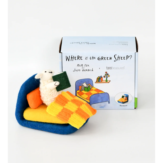 Tara Treasures - Where Is The Green Sheep? Bed Sheep Play Set