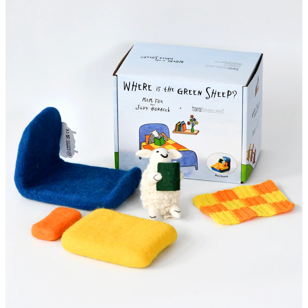 Tara Treasures - Where Is The Green Sheep? Bed Sheep Play Set