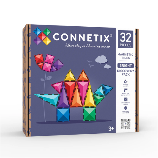 Connetix Tiles 32 Piece Bright Discovery Pack