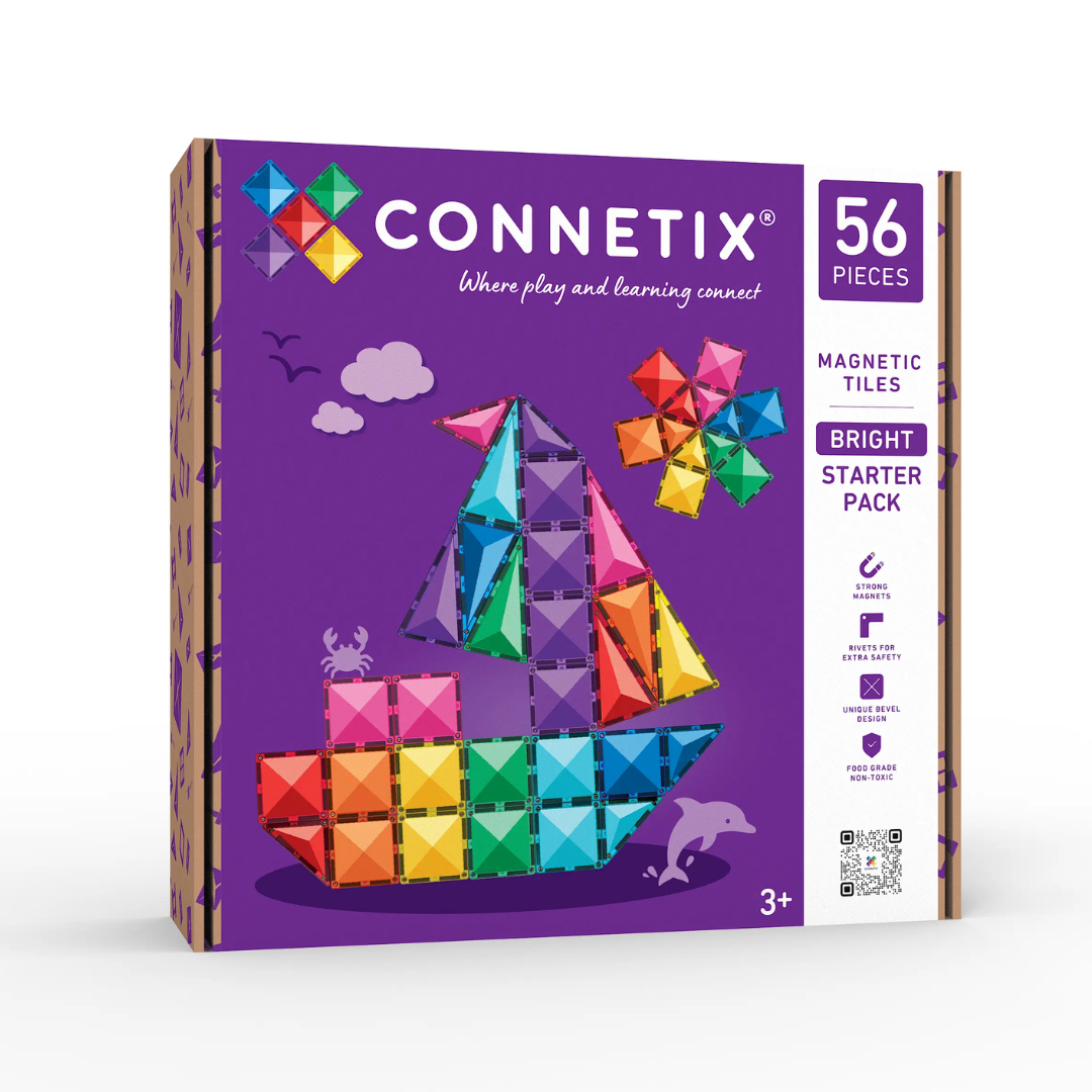 Connetix Tiles 56 Piece Bright Starter Pack