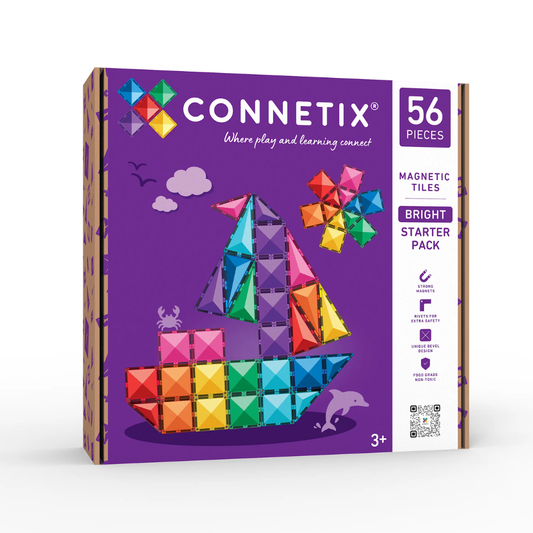 Connetix Tiles 56 Piece Bright Starter Pack