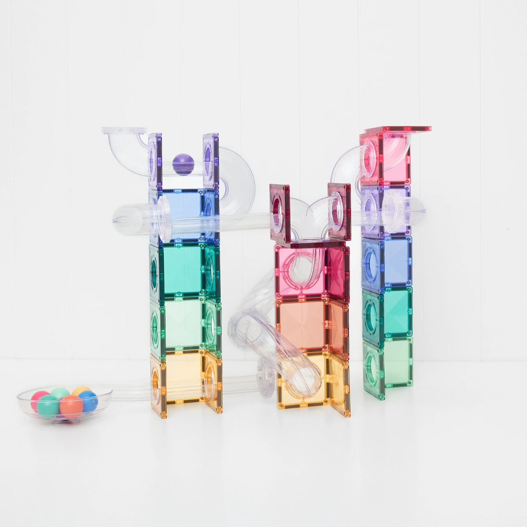 Connetix Tiles 114 Piece Pastel Ball Run Pack