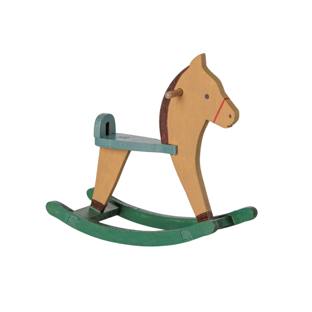 Maileg Rocking Horse Mouse Light Brown
