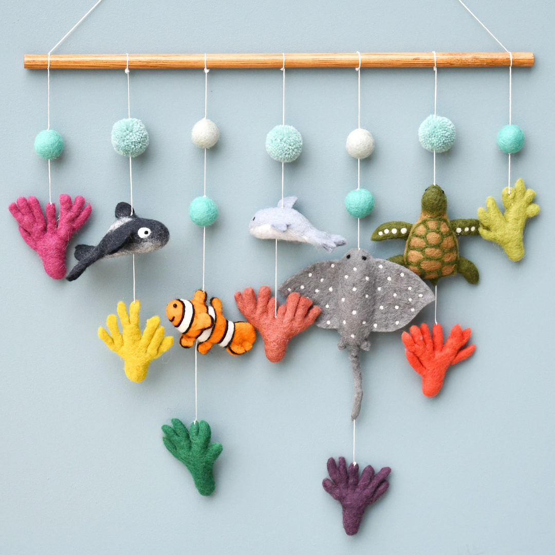 Tara Treasures - Nursery Cot Mobile | Coral Reef