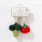 Living Textiles - 2 Pack Mini Market Brunch Stroller Toys | Broccoli & Tomato