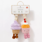 Living Textiles - 2 Pack Mini Market Brunch Stroller Toys | Ice Cream & Cupcake