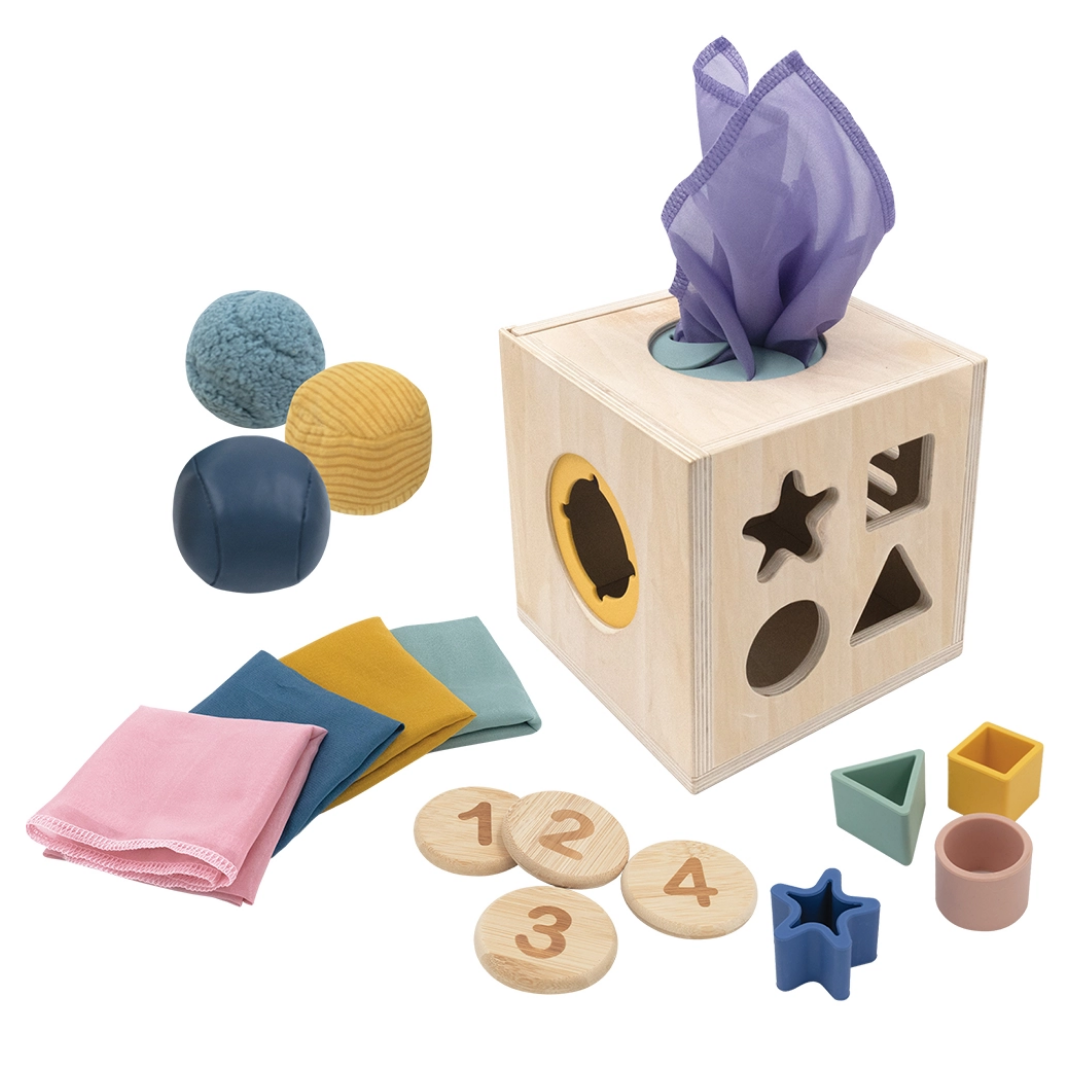 Living Textiles – 4-in-1 Sensory Learning Cube