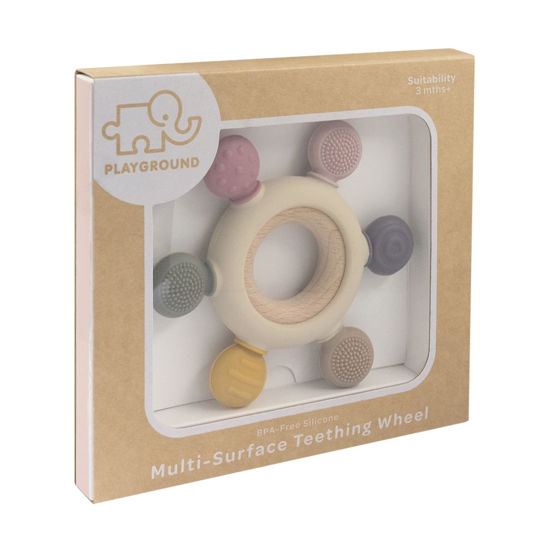 Living Textiles - Multi-Surface Teething Wheel | Rose