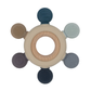 Living Textiles - Multi-Surface Teething Wheel | Steel Blue