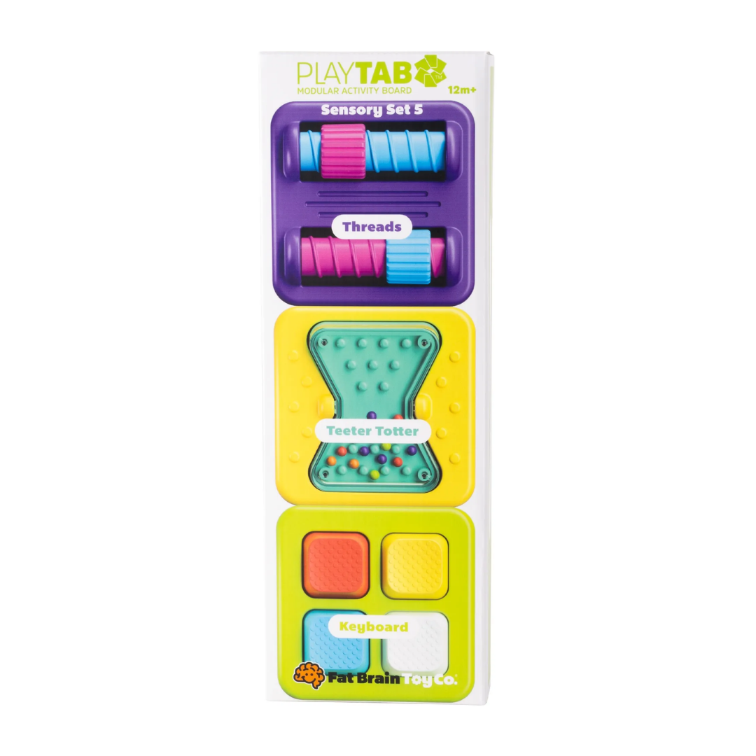 Fat Brain - PlayTab Sensory Set 5 (Threads, Teeter Totter and Keyboard)