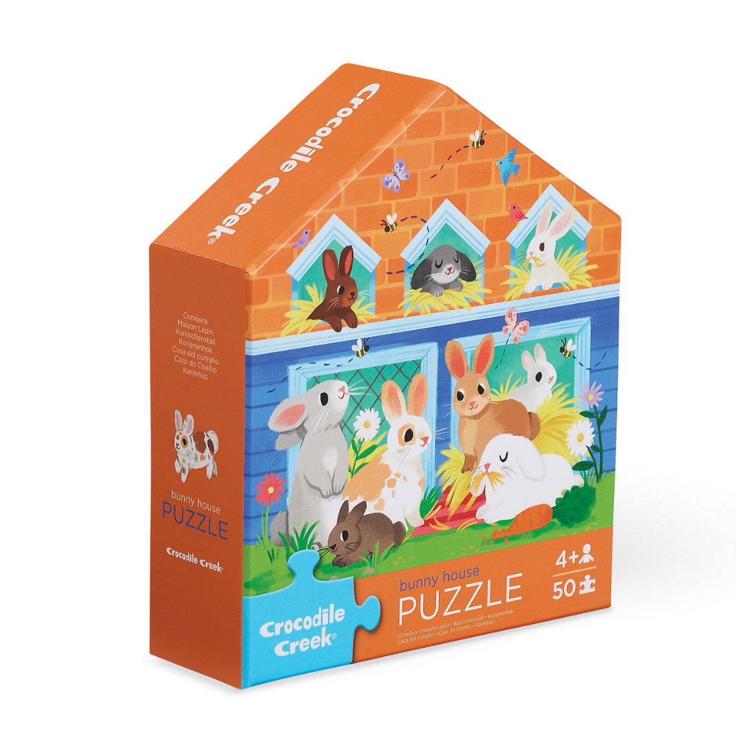 Crocodile Creek - Flat House Puzzle - Bunny House | 50 Piece