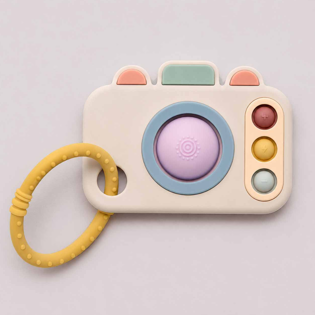 Jiggle & Giggle - Camera Silicone Pop Teether