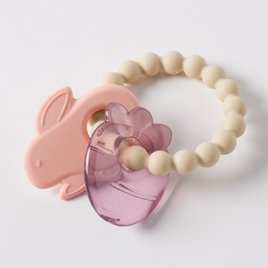 Jiggle & Giggle - Hungry Bunny Silicone Teether