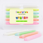 SmartyPals - Neon Dustless Chalk Crayons 12 Pack | Non-Toxic Twist-Up Crayons