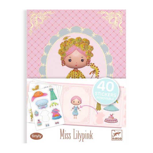 Djeco Miss Lilypink Tinyly Removable Stickers Set