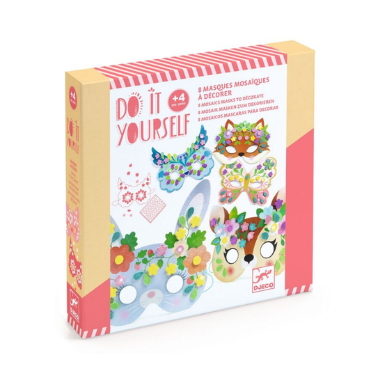 Do It Yourself Forest Animals Mosaic Mask Craft Kit
