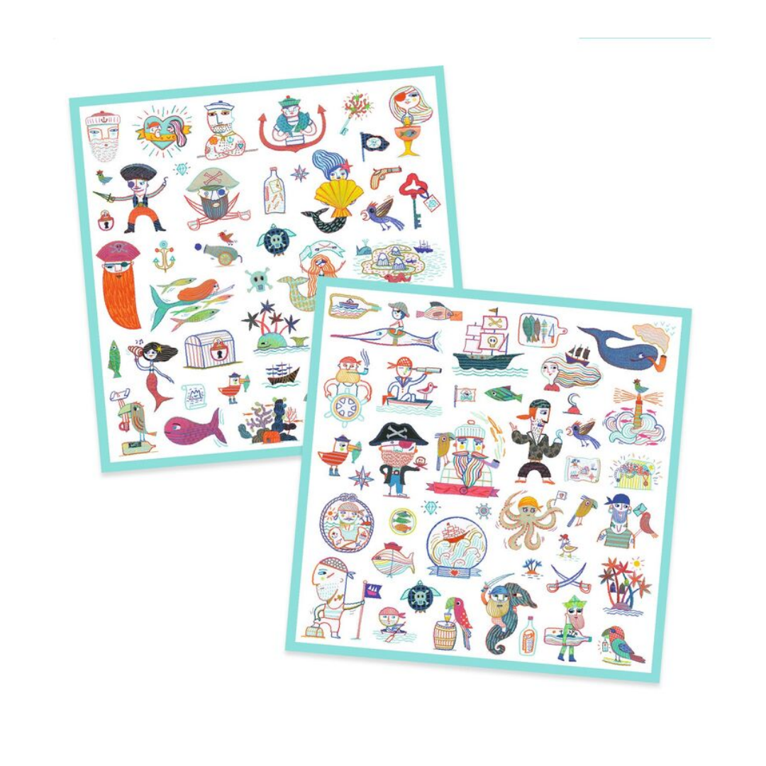 Djeco Pirate Attack! Stickers Set