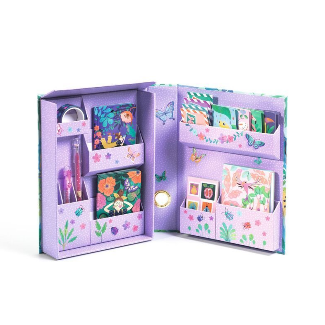 Djeco Marie Stationery Cabinet Garden Themed