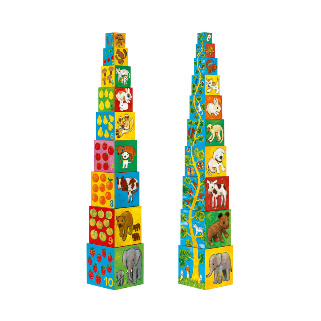 Djeco Stacking Cubes My Friends