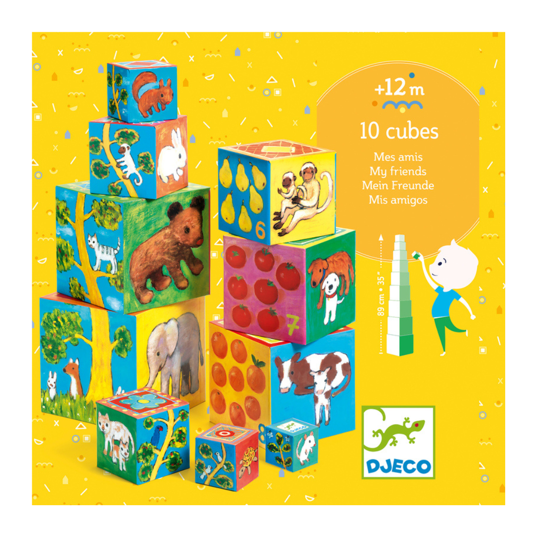 Djeco Stacking Cubes My Friends