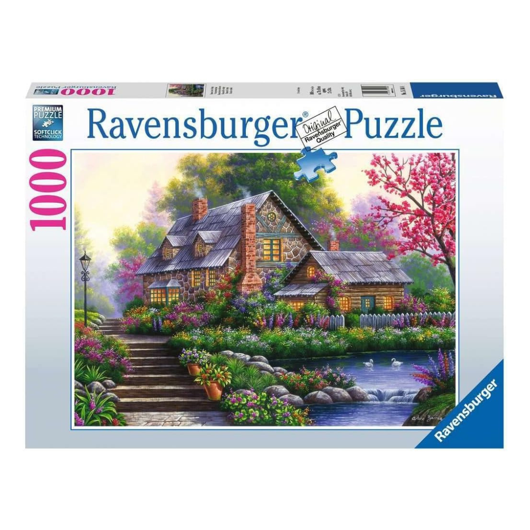 Ravensburger Puzzle Romantic Cottage 1000pc
