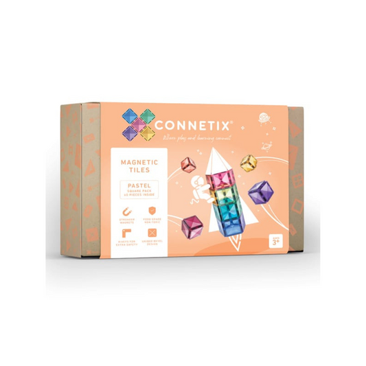 Connetix Tiles 40 Piece Pastel Square Pack