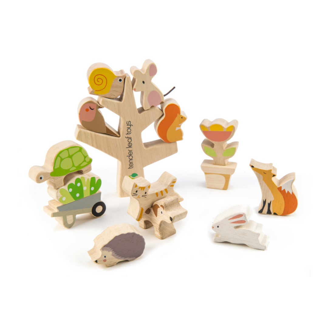 Tender Leaf Stacking Garden Animal Friends with Bag