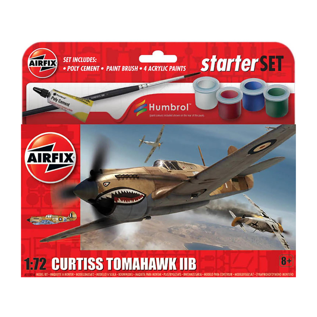 Airfix Curtiss Tomahawk 1/72 Starter Set A55101A