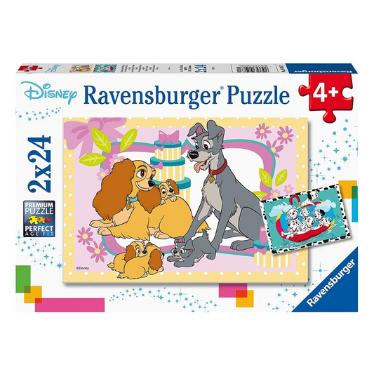 Ravensburger Puzzle Disneys Favourite Puppies 2x24pc