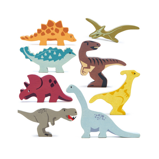 Tender Leaf Selection of 8 Dinosaurs
