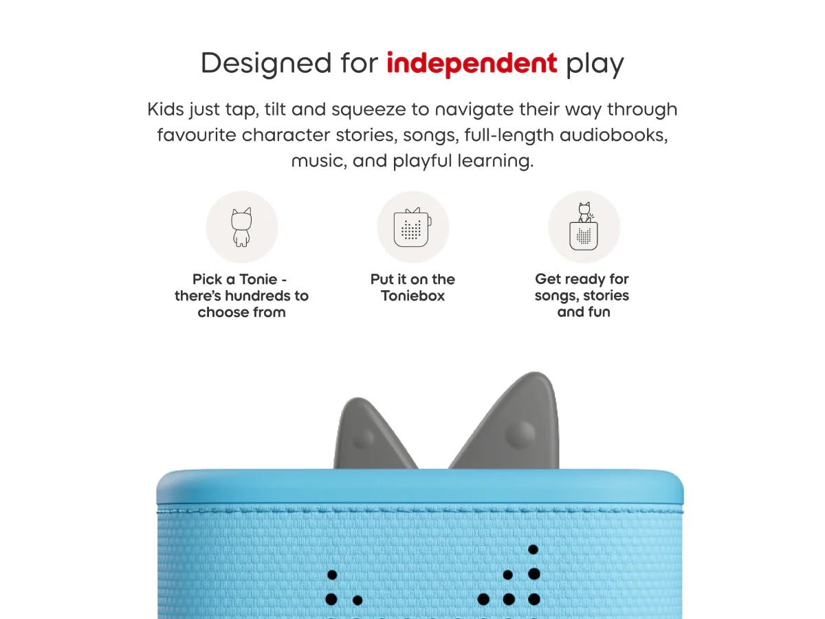 Tonies | Toniebox 2 Starter Set with Creative Tonie Rubie - Sky Blue