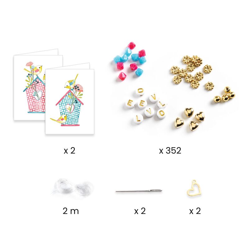 Djeco You & Me Letter Threading Beads Set