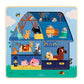 Djeco 12 piece Farm Barnyard 3 Layer Wooden Puzzle