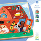 Djeco 12 piece Farm Barnyard 3 Layer Wooden Puzzle