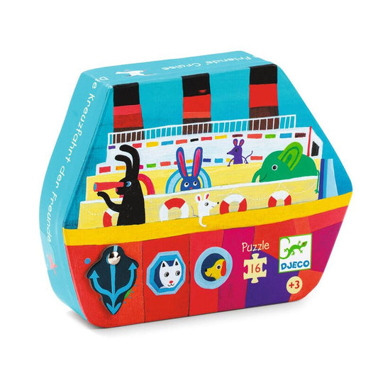 Djeco The Friends' Cruise Silhouette Puzzle 16 Piece