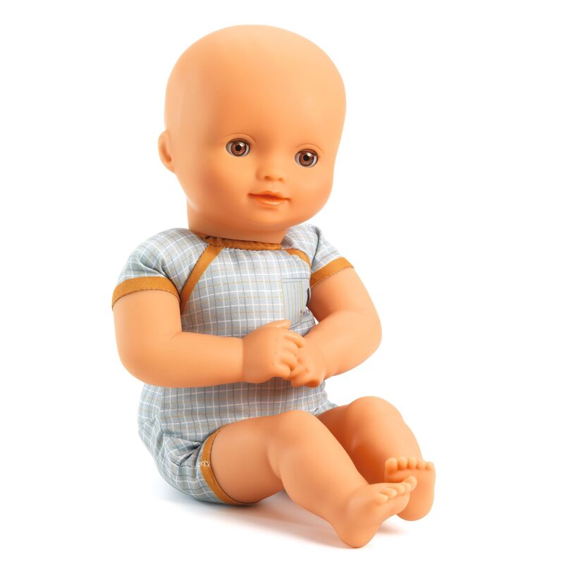 Djeco 32 cm Pomea Machine Washable Rose Soft Body Doll