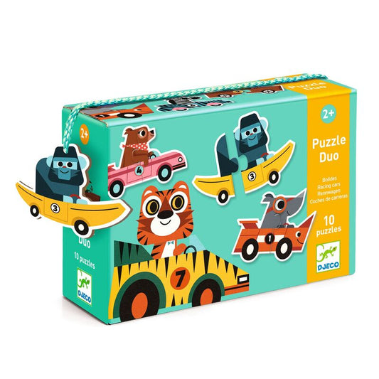 Djeco Duo Racing Cars 20 Piece Puzzle